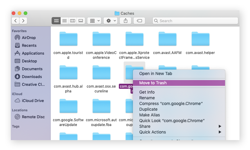 How to make space on mac